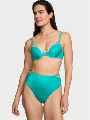 Very Sexy Işıltılı Push-Up Bikini Üstü