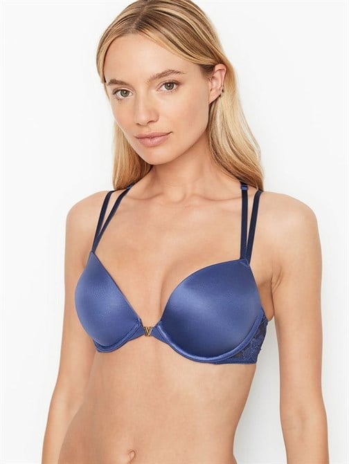 Very Sexy Sırtı Dantel Önden Kapamalı Push-Up Sütyen
