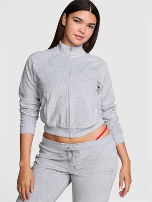 Vintage Balıkçı Yaka Fermuarlı Sweatshirt