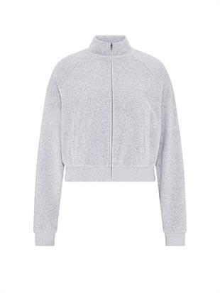 Vintage Balıkçı Yaka Fermuarlı Sweatshirt
