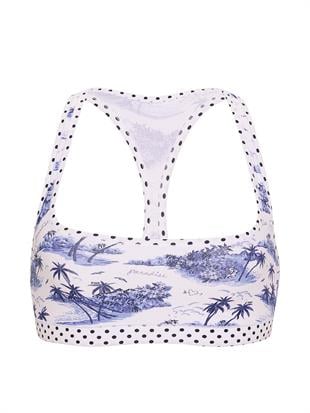 Waffle Dokulu Racerback Sporcu Sütyeni