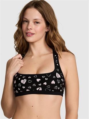 Waffle Dokulu Racerback Sporcu Sütyeni