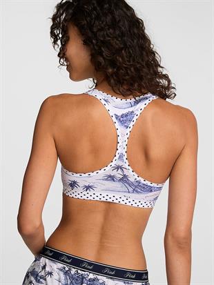 Waffle Dokulu Racerback Sporcu Sütyeni