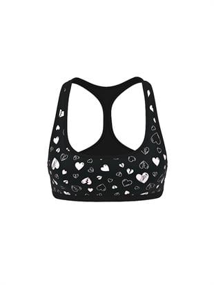 Waffle Dokulu Racerback Sporcu Sütyeni