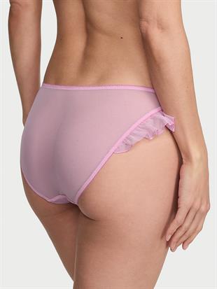 Watercolor Motifli Fırfırlı Bikini Külot