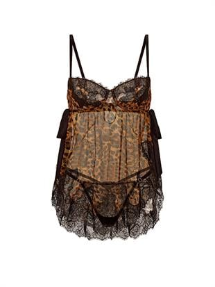 Wicked Desteksiz Şifon Dantelli Babydoll Takımı