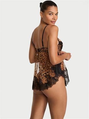Wicked Desteksiz Şifon Dantelli Babydoll Takımı