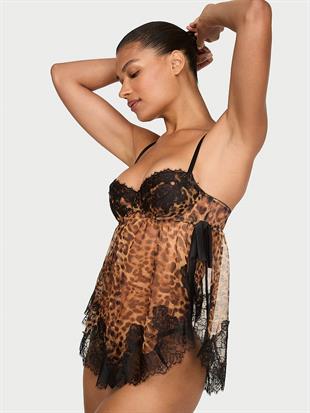 Wicked Desteksiz Şifon Dantelli Babydoll Takımı