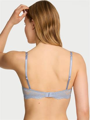 Wicked Twinkle Gümüş Dantelli Desteksiz Balkonet Sütyen