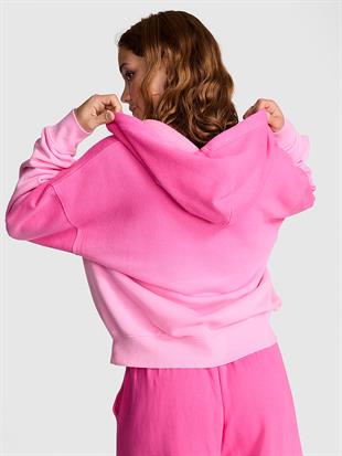 Yarım Fermuarlı Kapüşonlu Sweatshirt