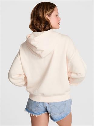 Yarım Fermuarlı Kapüşonlu Sweatshirt