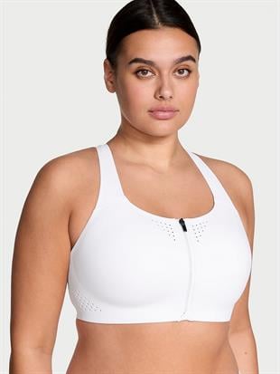 Yeni Stil! Featherweight Max Önden Fermuarlı Sporcu Sütyeni