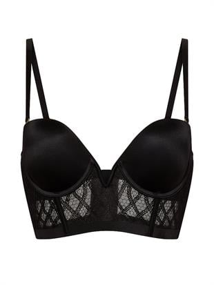 Yılan Desenli Push-Up Büstiyer