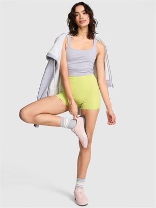 Yumuşak Seamless Biker Tayt