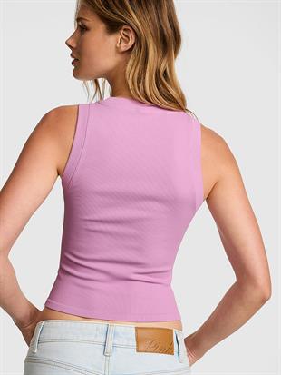 Yumuşak Seamless Halter Yaka Crop