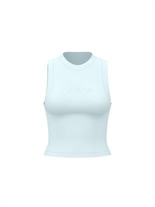 Yumuşak Seamless Halter Yaka Crop