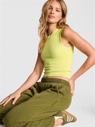 Yumuşak Seamless Halter Yaka Crop