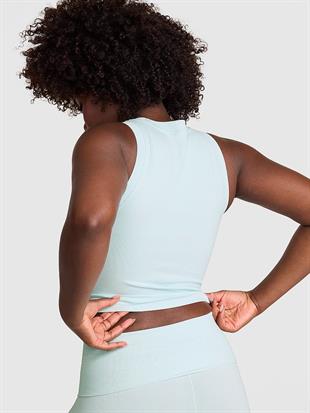 Yumuşak Seamless Halter Yaka Crop