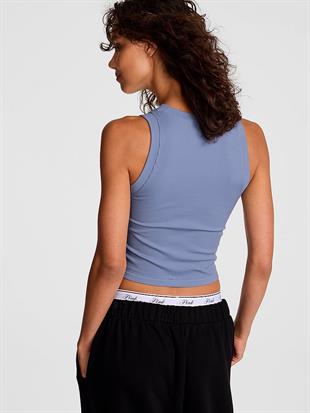 Yumuşak Seamless Halter Yaka Crop