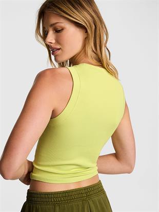 Yumuşak Seamless Halter Yaka Crop