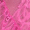 Gül Dantelli Derin Bacak Kesim Crotchless Tanga