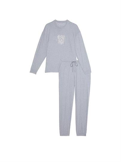 %100 Pamuk Uzun Pijama Takımı