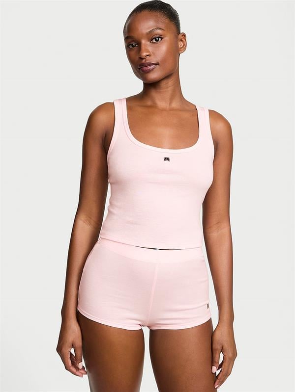 %100 Pamuklu Atlet Şort Pijama Takımı