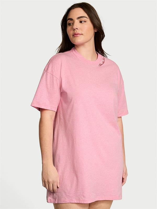 %100 Pamuklu Oversize Uyku Tişörtü