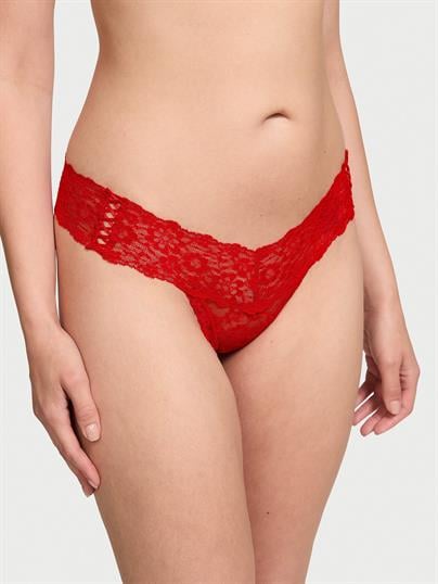 Bağcık Detaylı Dantelli Tanga