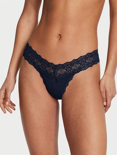 Beli Dantelli Pamuklu Tanga