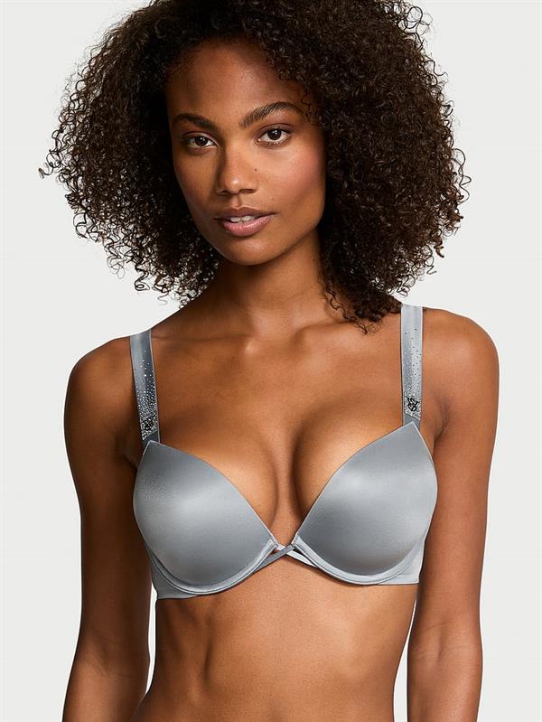 Bombshell 2 Beden Büyük Gösteren Işıltılı Askılı Push-Up Sütyen