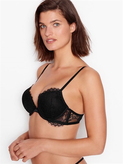 Bombshell Add-2-cups Lace Grommet Push-up Bra