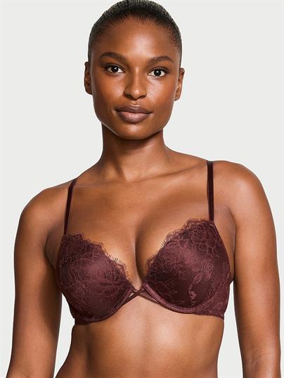 Bombshell Gül Dantelli 2 Beden Büyük Gösteren Push-Up Sütyen