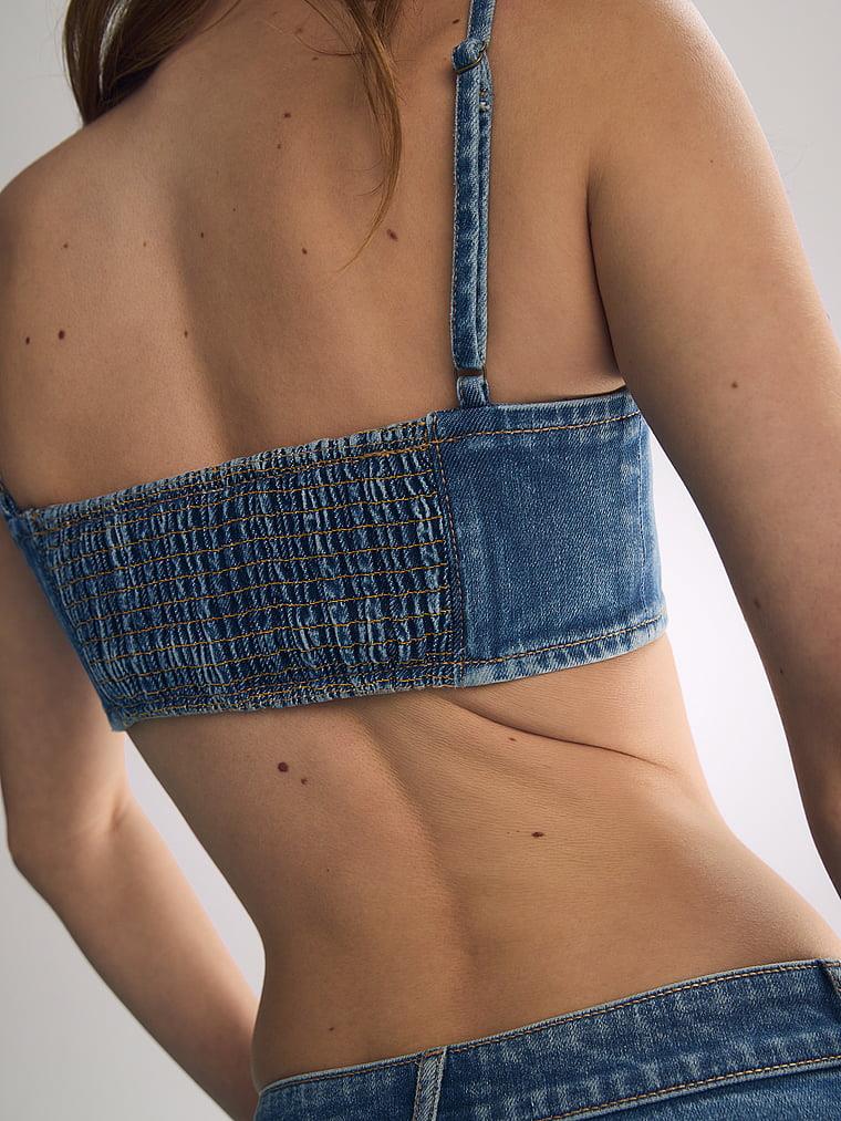 Atelier Victoria's Secret X Altuzarra Denim Bralet Mavi