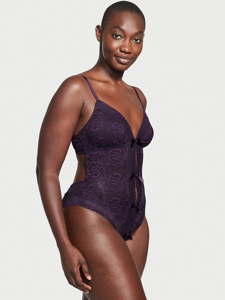 Dantell ve Fiyonk Teddy - Gotik VS26575873 | Victoria's Secret VSL