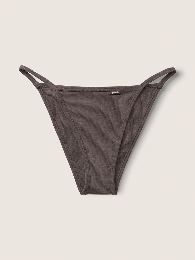 Derin Bacak String Bikini Külot - Koyu Kömür Grisi VS26425914 | Victoria's  Secret PINK