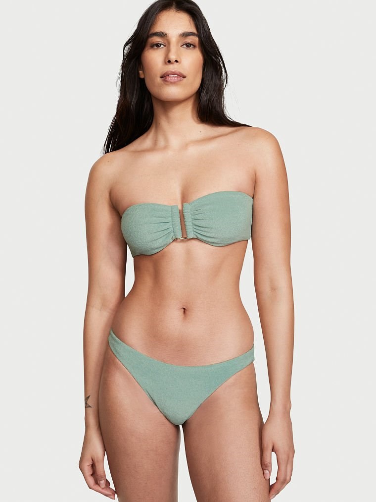 Essential Havlu Kumaş Bikini Model Bikini Altı - Deniz Tuzu Yeşili  VS26425786 | Victoria's Secret Swim