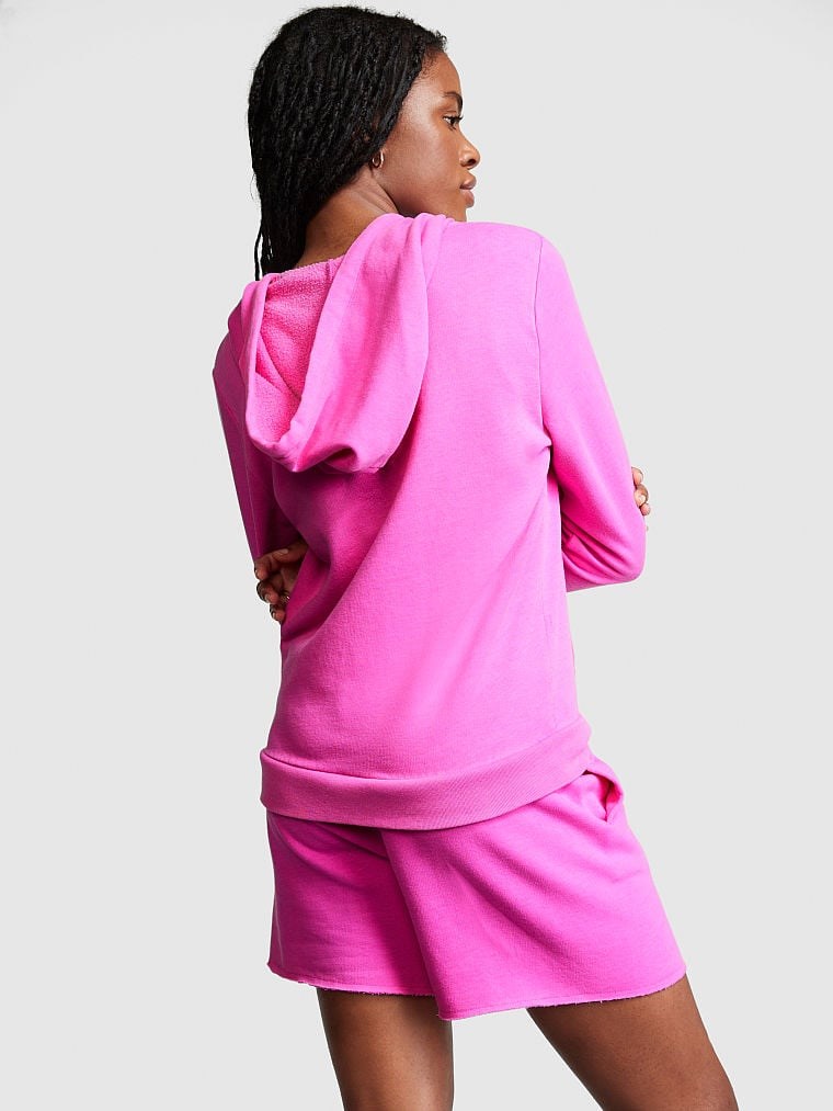 Fleece Zip-Up Everyday Hoodie - Pembe | Victoria's Secret Pink