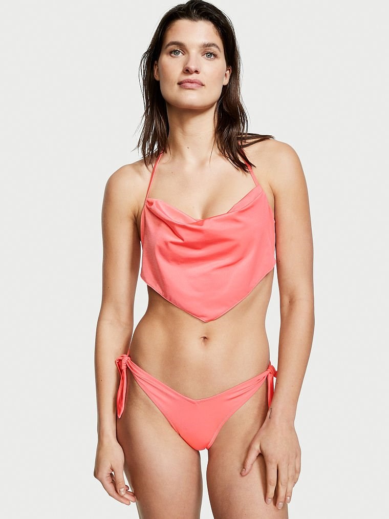 Halter Yaka Bikini Üstü - Kokteyl Pembesi VS26472293 | Victoria's Secret  Swim