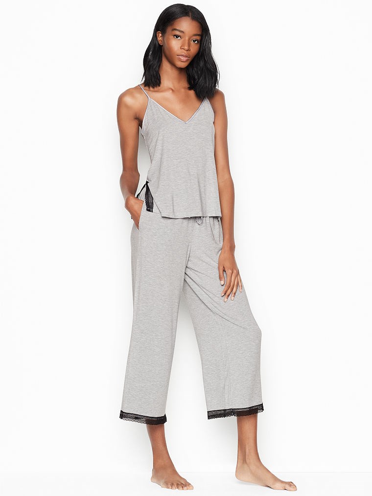 Heavenly by Victoria Super Yumu ak Modal Atlet ve Pantolon Uzun Pijama Seti Victoria s Secret