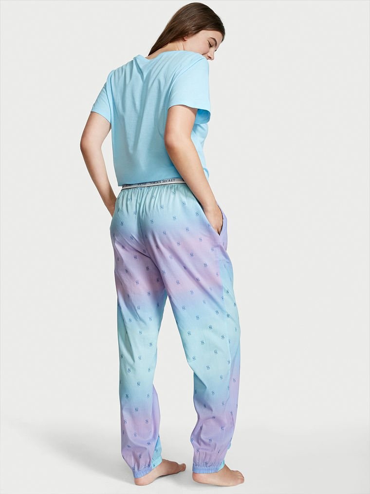 Pamuk Jogger Teejama Mavi Dalga Ombre VS Kilit VS26468087 Victoria