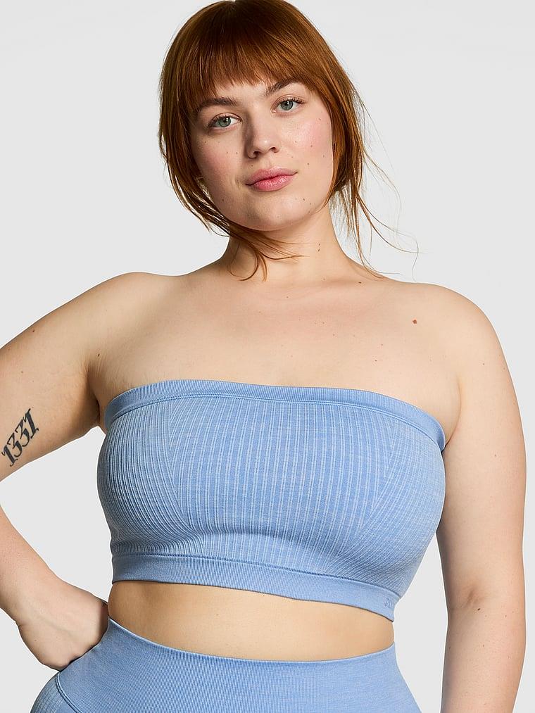 Seamless Straplez Spor Bralet Mavi | Victoria's Secret
