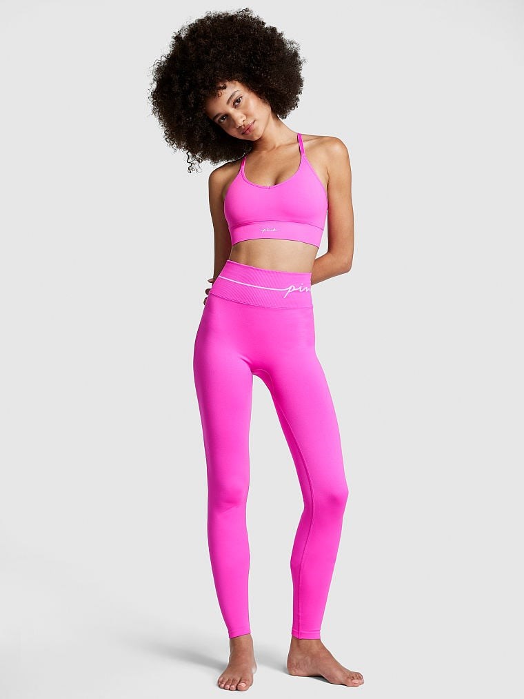 Seamless Yüksek Bel Tayt - Pembe | Victoria's Secret Pink