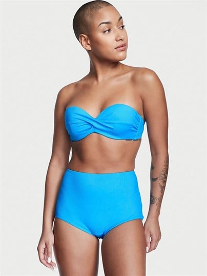 Büzgülü Askısız Bikini Üstü