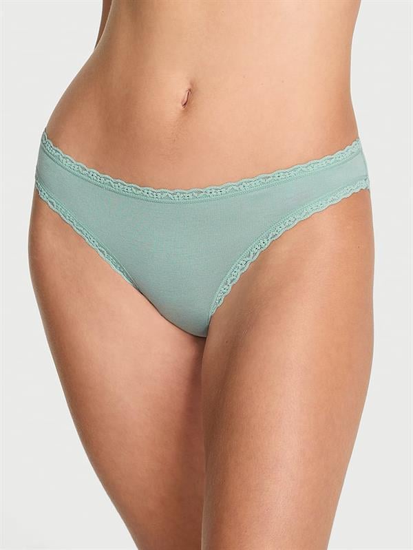 Dantel Detaylı Pamuklu Bikini Külot