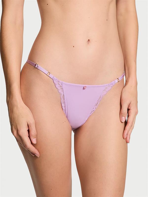 Dantel Kenarlı Ayarlanabilir İpli Bikini Külot
