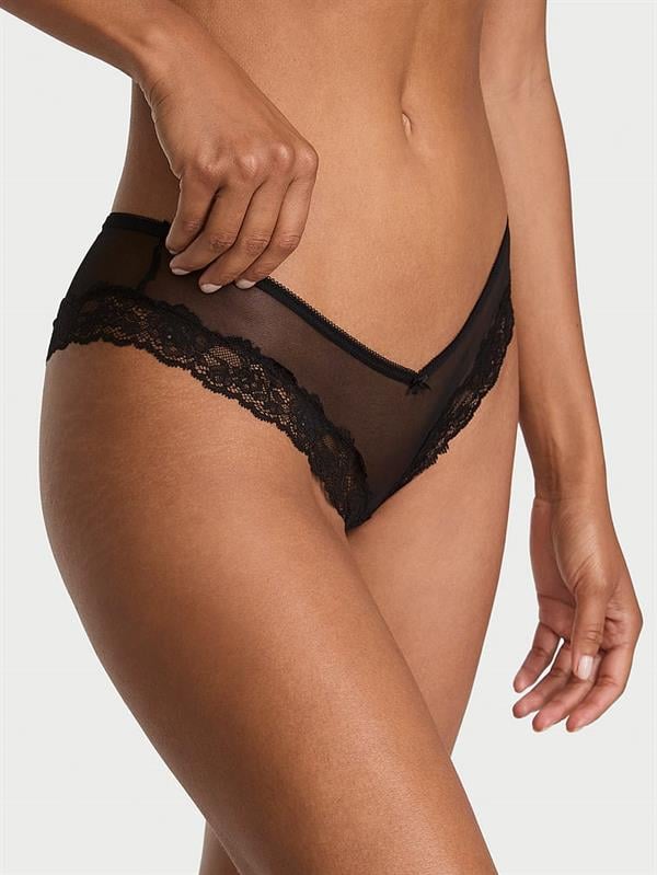 Dantel Kenarlı Tül Cheeky Külot