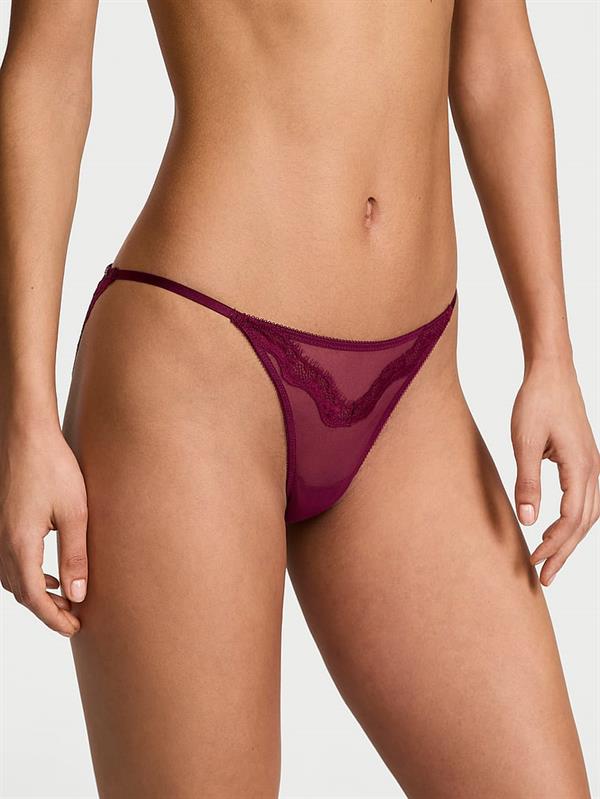 Dantelli Askılı Bikini Külot