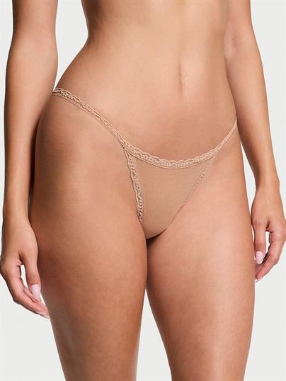 Dantelli Pamuklu V-String Külot
