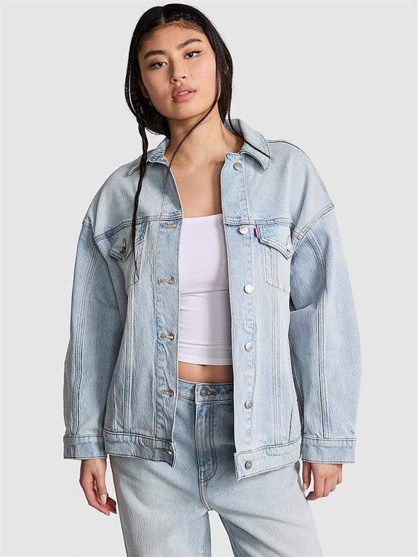 Denim by PINK Oversize Trucker Ceketi